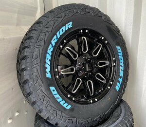 ハイラックス 150 120 プラド サーフ H3 FJ モンスタータイヤ マッドウォーリアー 265/65R17 265/70R17 Balano 17インチ ホワイトレター