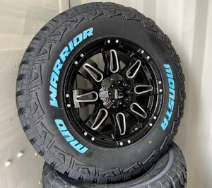 ハイラックス 150 120 プラド サーフ H3 FJ モンスタータイヤ マッドウォーリアー 265/65R17 265/70R17 Balano 17インチ ホワイトレター