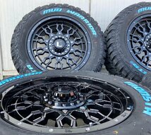 【純正車高でも装着OK】JEEP ラングラー JK JL タイヤホイール 18インチ 285/60R18 MONSTA MUDWARRIOR ホワイトレター_画像8