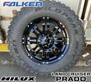 サーフ FJクルーザー プラド ハイラックス タイヤホイール 17インチ Balano FALKEN WILDPEAK M/T01 265/70R17 新品4本セット