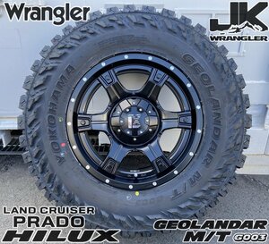 Jeep ラングラ JK JL LEXXEL OutLaw ヨコハマ ジオランダー MT G003 265/70R17 285/70R17 新品 タイヤホイール サマータイヤ 17インチ