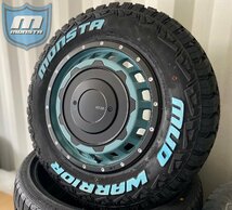 200系 ハイエース レジアスエース 16インチ SwaGGer MONSTA マッドウォーリアー 215/70R16 ホワイトレター 新品タイヤホイール 4本セット_画像8