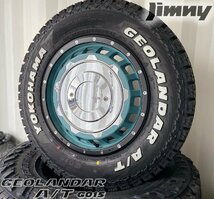 新品 最新作タイヤ SwaGGer ジムニー ヨコハマ ジオランダー G015 A/T 185/85R16 タイヤホイールセット 16インチ ホワイトレター_画像2