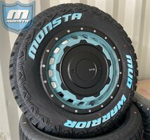 200系 ハイエース レジアスエース 16インチ SwaGGer MONSTA マッドウォーリアー 215/70R16 ホワイトレター 新品タイヤホイール 4本セット_画像4