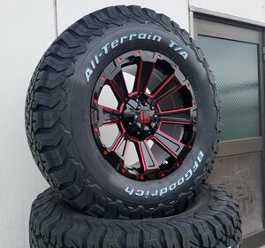 レッド LEXXEL DeathRock サーフ プラド ハイラックス H3 FJ 17インチ BF グッドリッチ オールテレーン KO2 265/65R17 265/70R17 285/70R17