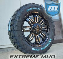 オフロード ランクル 100系 200系 LX570 セコイア タンドラ 20インチ モンスタ MONSTA EXTREM MUD 33x12.50R20 35x12.50R20 ホワイトレター_画像9