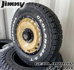 新品 最新作タイヤ SwaGGer ジムニー ヨコハマ ジオランダー G015 A/T 185/85R16 タイヤホイールセット 16インチ ホワイトレター