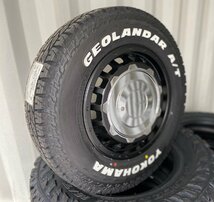 新品 最新作タイヤ SwaGGer ジムニー ヨコハマ ジオランダー G015 A/T 185/85R16 タイヤホイールセット 16インチ ホワイトレター_画像1