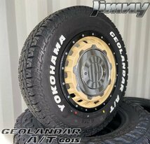 新品 最新作タイヤ SwaGGer ジムニー ヨコハマ ジオランダー G015 A/T 185/85R16 タイヤホイールセット 16インチ ホワイトレター_画像4