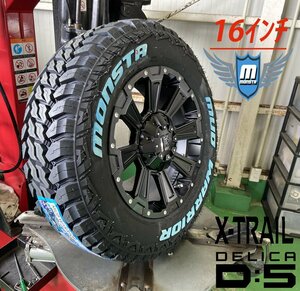 LEXXEL【DeathRock】200系ハイエース、レジアスエース HIACE 16インチ MONSTA MUDWARRIOR モンスタ マッド 215/70R16 ホワイトレター