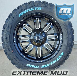 オフロード JEEP ジープ JK JL ラングラー 20インチ モンスタ MONSTA EXTREM MUD 33x12.50R20 35x12.50R20 ホワイトレター