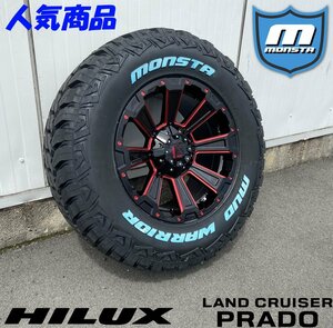 新色 LEXXEL【DeathRock】サーフ プラド ハイラックス H3 FJ 17インチ MONSTA MUDWARRIOR 265/65R17 265/70R17 ホワイトレター