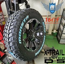 デリカD5 クロスロード エクストレイル CHR 16インチ デスロック DeathRock MONSTA モンスタ マッド 215/70R16 ホワイトレター_画像5