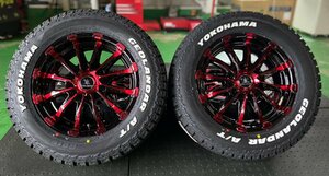 【車検対応】Bouny Collection BD12 ハイエース200系 レジアスエース 16インチ ヨコハマ ジオランダー AT 215/65R16 ホワイトレター