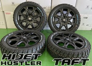 ダイハツ タフト マッドスター ラジアル MT 165/60R15 ホワイトレター BountyCollection MUD-X 新品 タイヤホイールセット 1台分