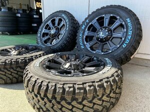 車検対応 200系ハイエース レジアスエース タイヤホイールセット 16インチ DeathRock マッドスター 215/65R16 ホワイトレター ４本 1台分