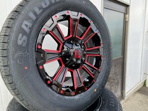 SAILUN VX1 215/65R16 車検対応 規格品 200系ハイエース レジアスエース タイヤホイールセット 16インチ LEXXEL DeathRock