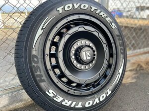 日産 キャラバン CARAVAN 車検対応タイヤホイールセット!! TOYO H30 215/65R16 ホワイトレター LEXXEL SwaGGer 4本セット 1台分