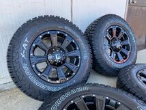 DeathRock ヨコハマ ジオランダーX-AT 235/70R16 タイヤホイールセット RAV4 デリカD5 エクストレイル アウトランダー CX5 ホワイトレター_画像5