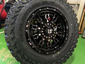 ジープ ラングラー JK JL タイヤホイールセット 5本セット（背面用付き）PreDator ヨコハマ ジオランダー MT G003 265/70R17 285/70R17