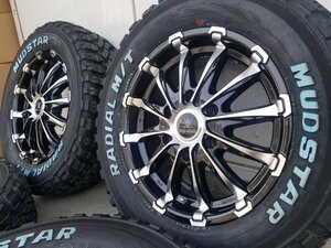 車検対応 Bounty Collection BD12 200系ハイエース MUDSTAR マッドスター 215/65R16 109/107 新品タイヤホイール 16インチ ホワイトレター