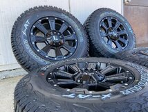 DeathRock ヨコハマ ジオランダーX-AT 235/70R16 タイヤホイールセット RAV4 デリカD5 エクストレイル アウトランダー CX5 ホワイトレター_画像3