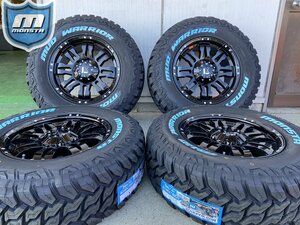 120 150 プラド ハイラックス サーフ FJ サバーバン タホ Ｈ3 モンスターマッドウォーリアー 265/70R17 ホワイトレター Balano 17インチ