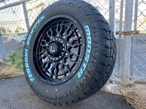 LEXXEL PreDator 18インチ 150系プラド TZ-G ハイラックス ブラックラリー タイヤホイールセット MONSTA TERRAINGRIPPER 265/60R18