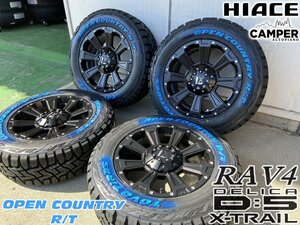 LEXXEL【DeathRock】デリカD5 エクストレイル RAV4 CX5 ヴァンガード 16インチ トーヨー オープンカントリー RT 235/70R16 ホワイトレター