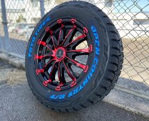 車検対応 タイヤホイールセット 16インチ ハイエース レジアスエース BD12 TOYO オープンカントリーRT 215/65R16 1台分 ホワイトレター_画像4