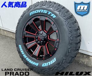 新色 LEXXEL【DeathRock】サーフ プラド ハイラックス H3 FJ 17インチ MONSTA MUDWARRIOR 265/65R17 265/70R17 ホワイトレター