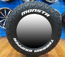 オフロード 数量限定品 ランクル100/200 LX570 セコイア タンドラ 20インチ MONSTA TERRAIN GRIPPER 33x12.50R20 ホワイトレター_画像10