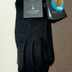 ランバンコレクション ジャージ手袋カシミアグローブ スマホタッチパネル対応 女性、婦人、レディースの画像7