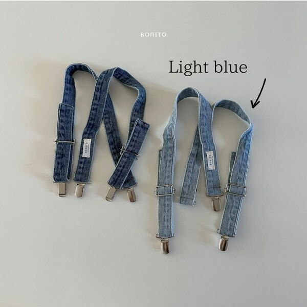 BONITO / denim suspender (light blue)