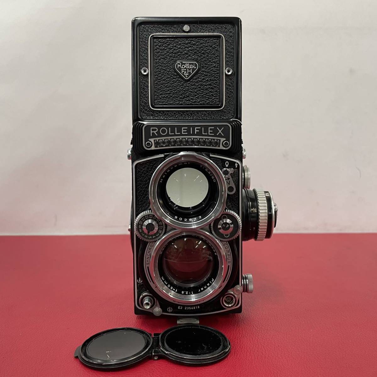 ローライフレックス二眼レフ テッサ―・1:3.5・f=75mm フィルムカメラ
