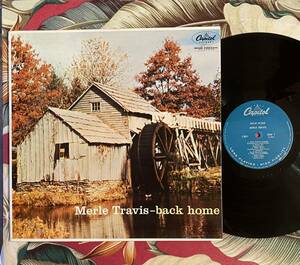 Merle Travis 1957 US Press LP Back Home .. Capitol T-891 Galloping Guitar ロカビリー
