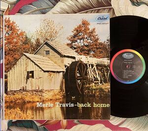 Merle Travis 1960 US Press LP Back Home .. Capitol T-891 Galloping Guitar ロカビリー