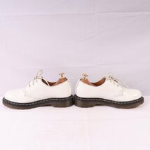 ドクターマーチン UK5/23.5cm-24.0cm/3ホール 白 ホワイト ブーツ レディース レザー 本革 dr.martens 中古 古着 dm3813_画像6