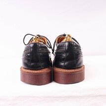 ドクターマーチン UK7/25.5cm-26.0cm/ウイングチップ ALFRED 黒 レザー×キャンバス ブーツ メンズ レディース dr.martens 中古 dm3808_画像5