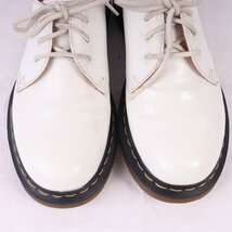 ドクターマーチン UK5/23.5cm-24.0cm/3ホール 白 ホワイト ブーツ レディース レザー 本革 dr.martens 中古 古着 dm3813_画像3