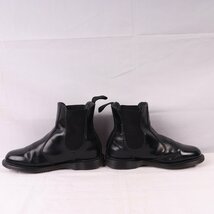 ドクターマーチン UK5/23.5cm-24.0cm/チェルシーブーツ サイドゴア FLORA 黒 ブラック ブーツ レディース dr.martens 中古 古着 dh4056_画像6