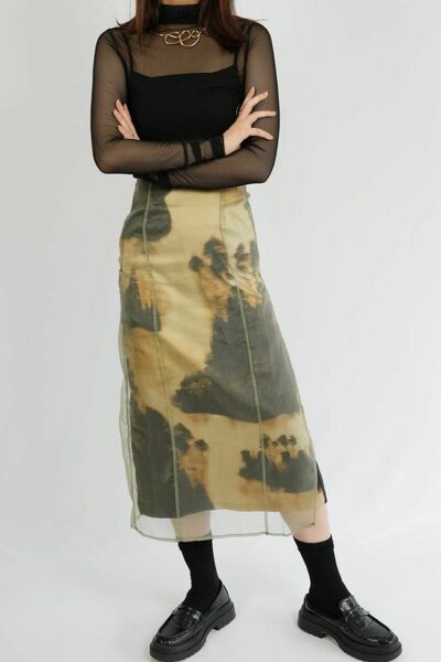 【新品】nuance sheer skirt