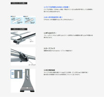 アトレーワゴン ルーフキャリア S320G S321G S330G S331G ハイルーフ 高耐食溶融メッキ製 ZMシリーズ Rocky+/ロッキープラス (ZM-402M_画像3