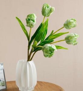  green group * tulip 6 pcs set * high class artificial flower * art flower * height approximately 58cm