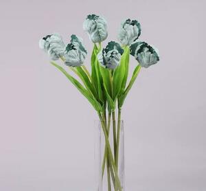  пепел зеленый * тюльпан 6 шт. комплект * высококлассный искусственный цветок * искусственный цветок * высота примерно 58cm