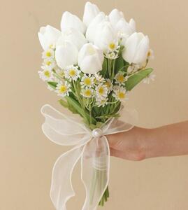  hand made * tulip 1 1 pcs. bouquet * artificial flower * wedding * ornament * photographing tool *