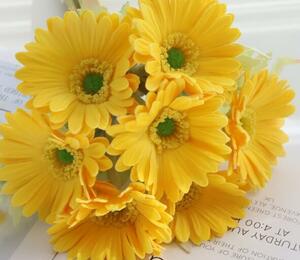 [ yellow color ]*7 pcs set *.. bouquet ** artificial flower * height approximately 30cm* art flower * photographing tool * hand made 