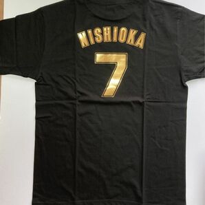 阪神タイガース　西岡選手　ゴールド　背番号　Tシャツ　Sサイズ 半袖Tシャツ