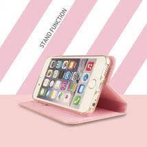 iPhone12 ケース 手帳型 可愛い おしゃれ ピンク 桃 pink iPhone 12 カバー スマホケース シンプル アイフォン12 アイフォーン12 送料無料_画像4