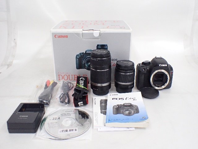 Canon キヤノン EOS KISS X4 ダブルレンズセット デジタルカメラ